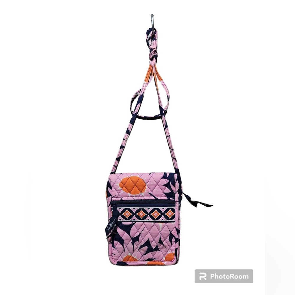VERA BRADLEY Crossbody Purse Pink -Blue-Orange-White- Crossover‎ Bag